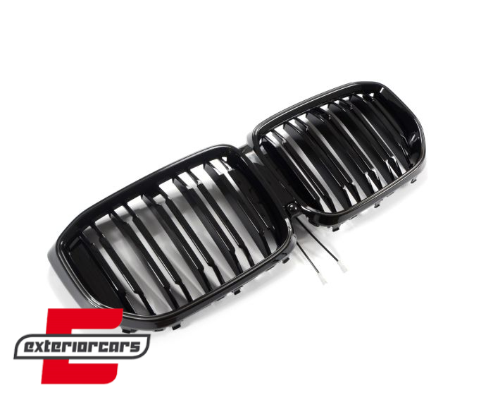 Prednja maska XM dizajn + LED (piano crna) / BMW X5 G05 LCI (04.2023-) - Slika 2