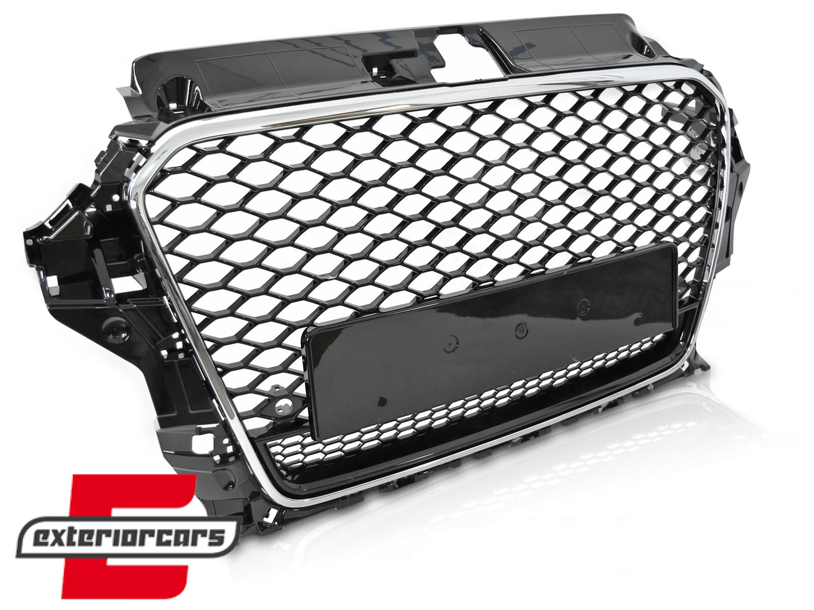Prednja maska RS3 Quattro dizajn (piano crna/chrome) / Audi A3 8V (2012-2016)
