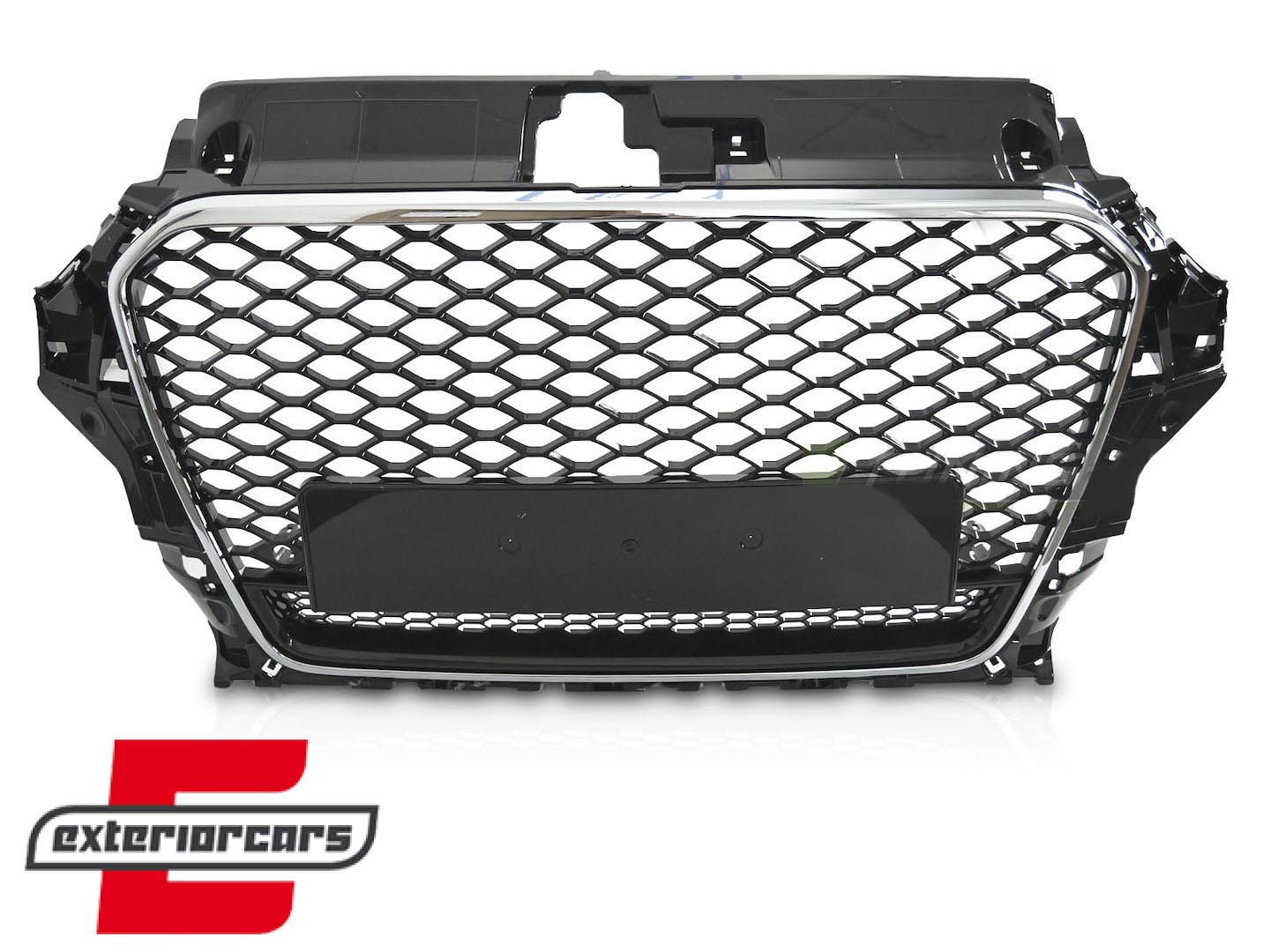 Prednja maska RS3 Quattro dizajn (piano crna/chrome) / Audi A3 8V (2012-2016) - Slika 2