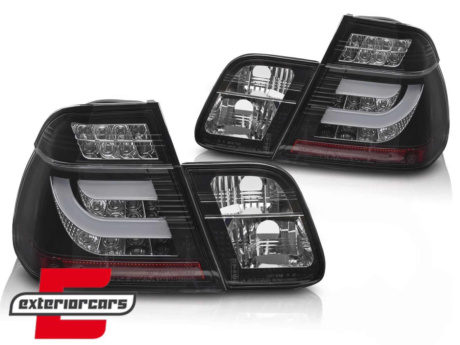 LED stražnja svjetla (crna) / / BMW serije 3 E46 limuzina (09.2001-2005) - Slika 2