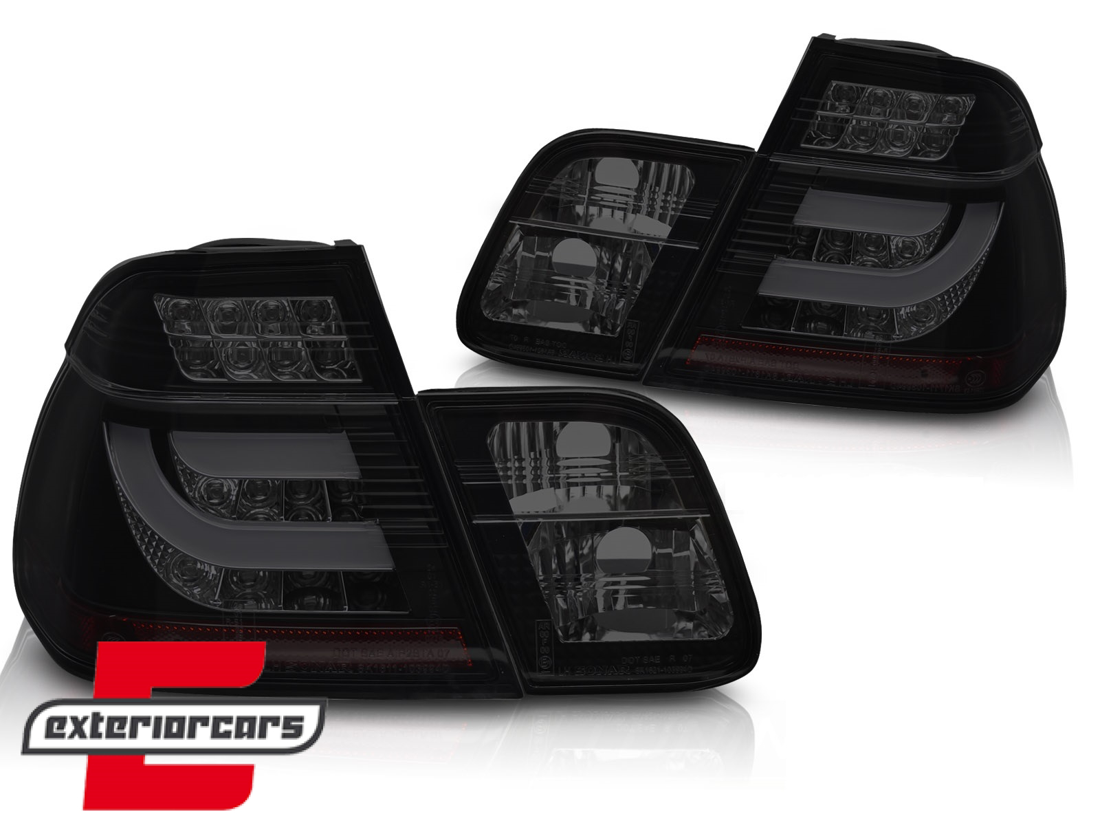 LED stražnja svjetla (crna/smoke) / BMW serije 3 E46 limuzina (1998-08.2001) - Slika 2