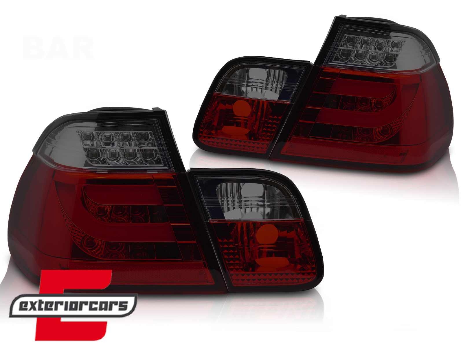 LED stražnja svjetla (crvena/smoke) / BMW serije 3 E46 limuzina (09.2001-2005) - Slika 2