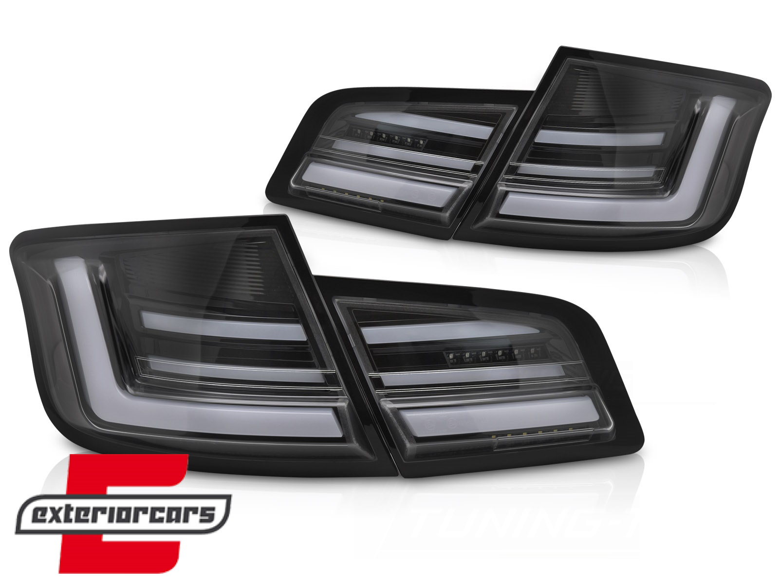Full LED stražnja svjetla SEQ žmigavci (mat crna) / BMW serije 5 F10 (2010-2013) limuzina - Slika 2