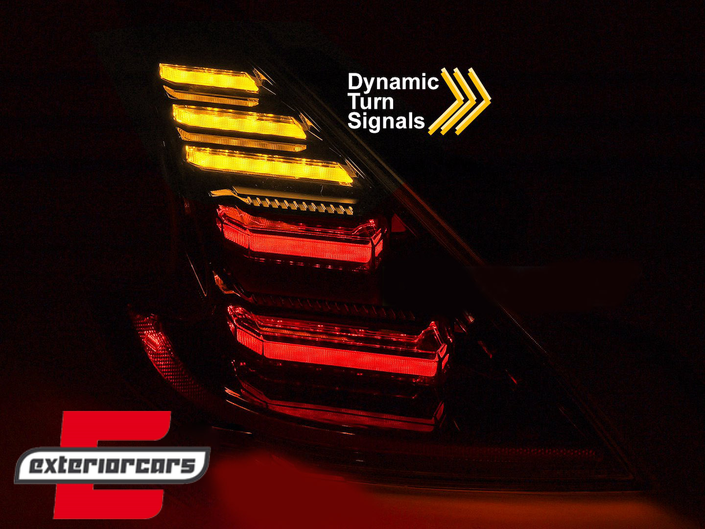 Full LED stražnja svjetla SEQ žmigavci (crna) / Nissan 370Z (2009-2020) - Slika 4