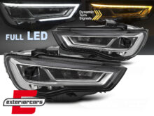 Full LED prednja svjetla SEQ žmigavci / Audi A3 8V (2012-2016) sa halogenim svjetlima