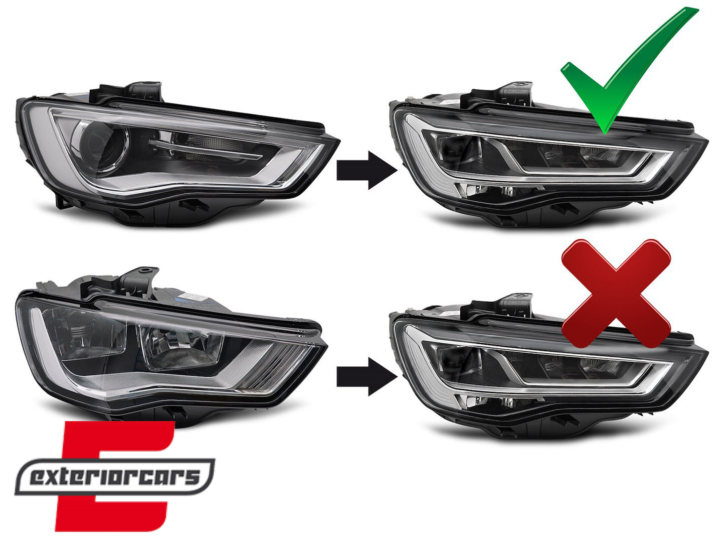 Full LED prednja svjetla SEQ žmigavci / Audi A3 8V (2012-2016) sa Xenon svjetlima - Slika 24