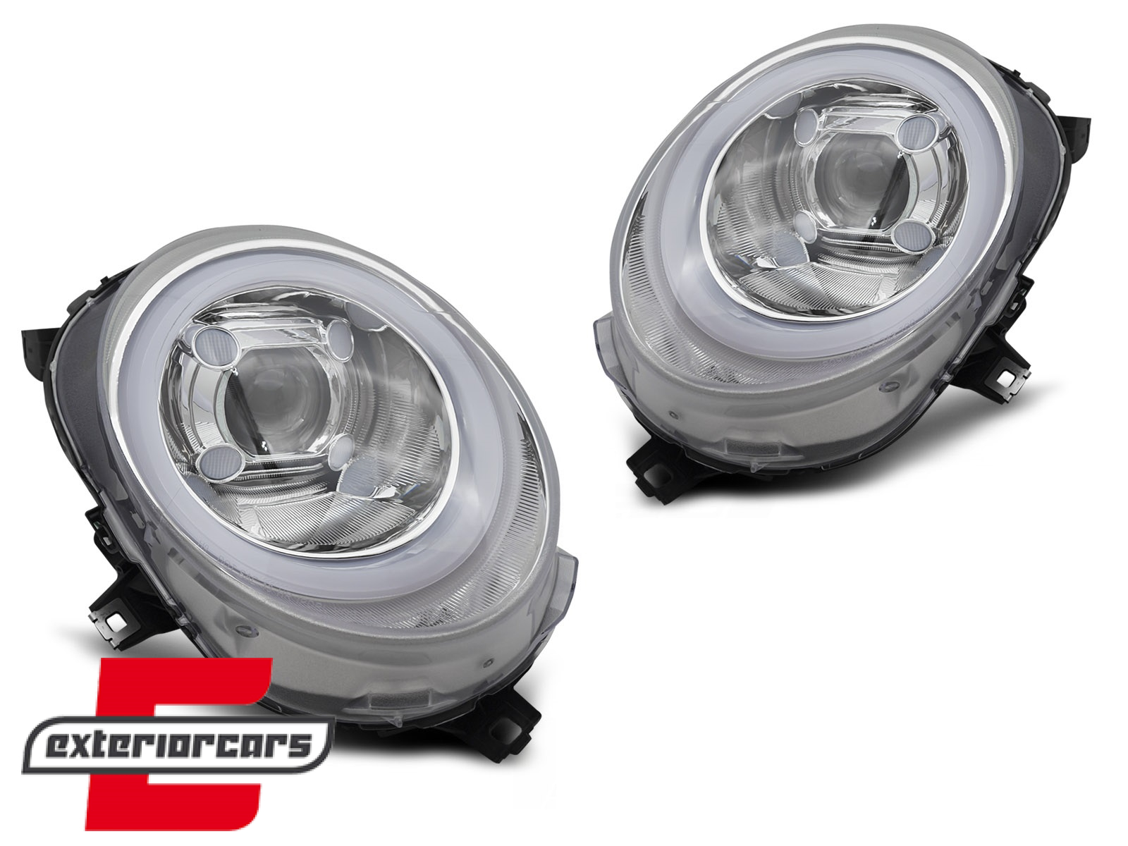 Prednja svjetla LED DRL (chrome) / MINI COOPER F54 F55 F56 (2014-2017) - Slika 2