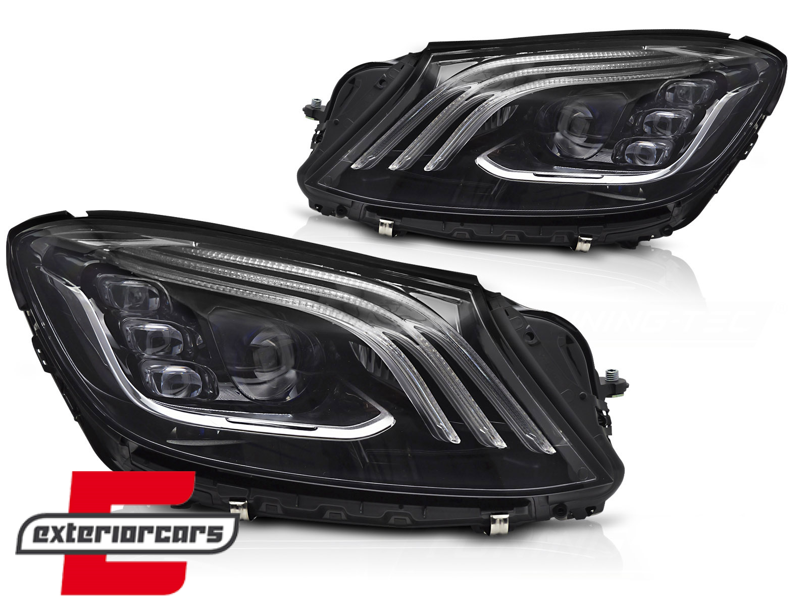 Full LED prednja svjetla Facelift look (crna) / Mercedes S-klasa W222 (2013-2017) - Slika 2