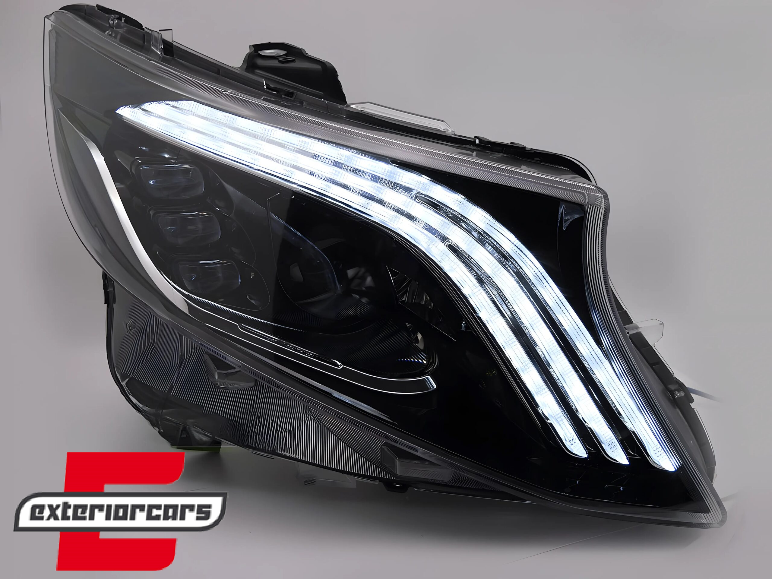 Full LED prednja svjetla SEQ žmigavci (crna) / Mercedes V-klasa Vito W447 (2014-2023) - Slika 3