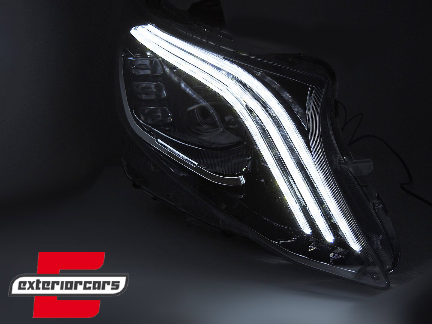 Full LED prednja svjetla SEQ žmigavci (crna) / Mercedes V-klasa Vito W447 (2014-2023) - Slika 4
