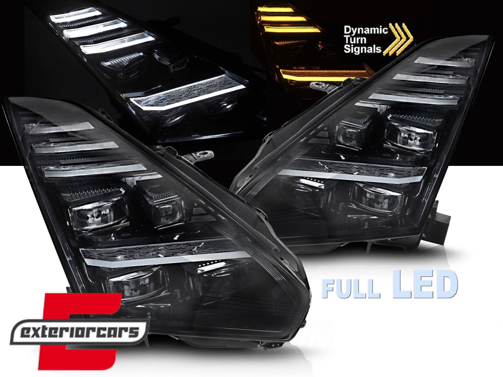 Full LED prednja svjetla SEQ žmigavci / Nissan GT-R (2008-2023)