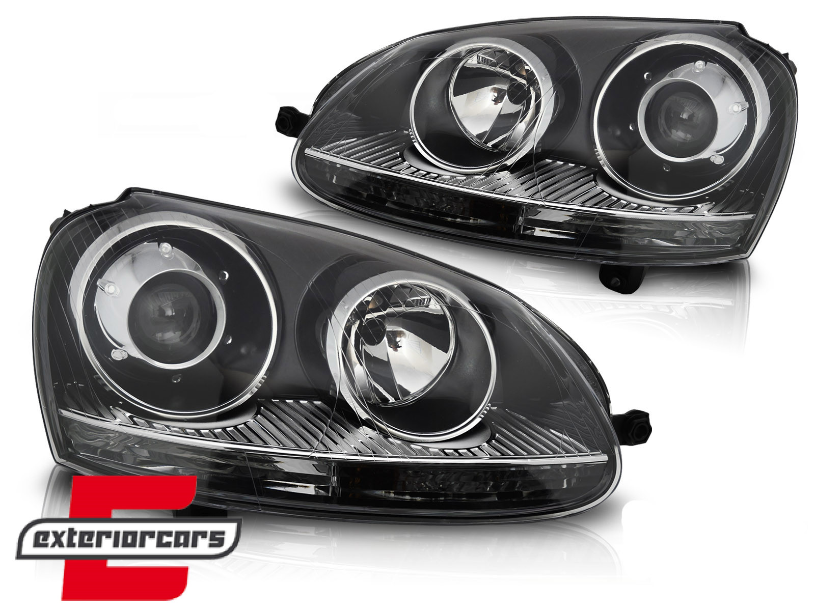 Prednji svjetla GTI R32 Xenon look (crna) / VW Golf 5 V Mk5 (2003-2009) Jetta (2005-2010)
