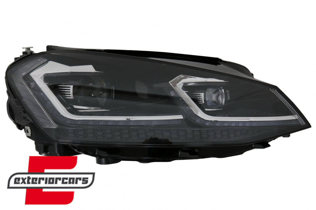 Prednja svjetla LED DRL SEQ žmigavci Facelift G7.5 R line look / VW Golf 7 VII (2012-2017) - Slika 2
