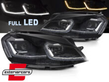 Full LED prednja svjetla SEQ žmigavci Facelift G7.5 R line look / VW Golf 7 VII (2012-2017)