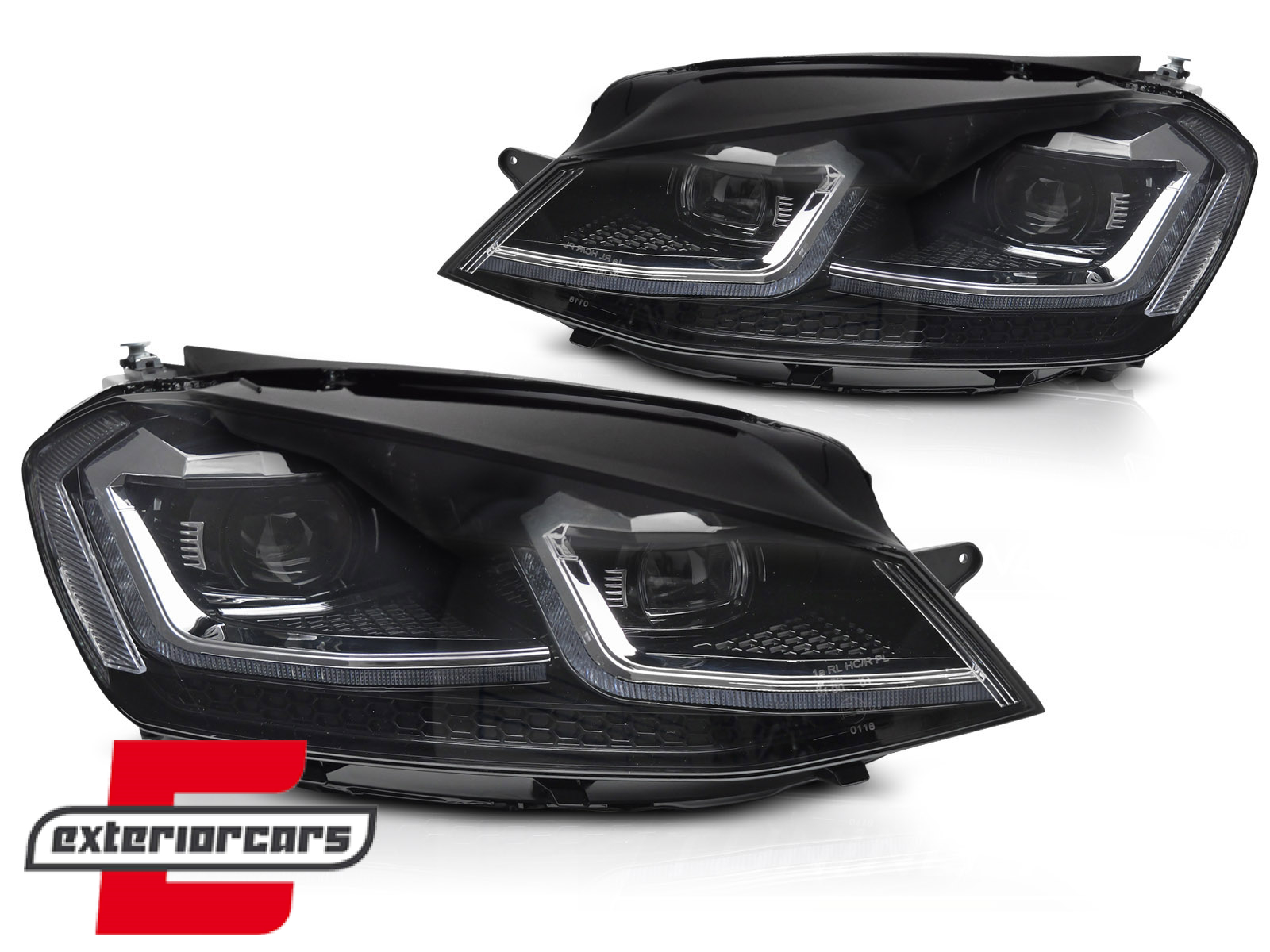 Full LED prednja svjetla SEQ žmigavci Facelift G7.5 R line look / VW Golf 7 VII (2012-2017) - Slika 2
