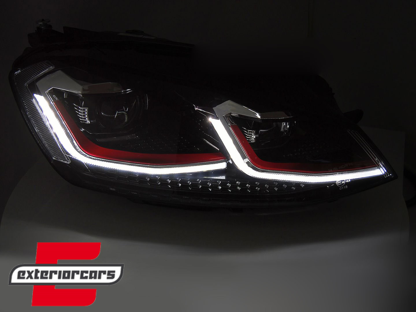 Full LED prednja svjetla SEQ žmigavci GTI look / VW Golf 7.5 Facelift (2017-2019) - Slika 2