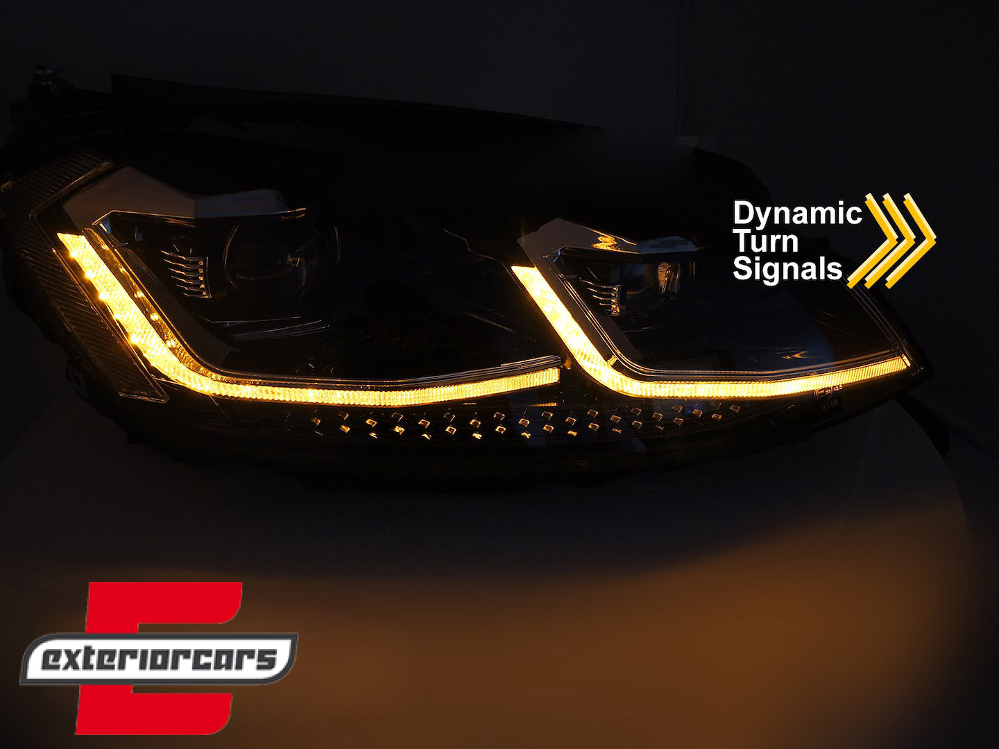 Full LED prednja svjetla SEQ žmigavci R line look / VW Golf 7.5 Facelift (2017-2019) - Slika 4