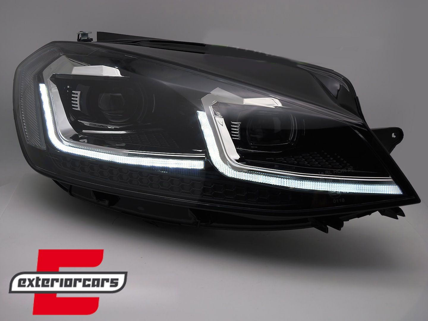 Full LED prednja svjetla SEQ žmigavci R line look / VW Golf 7.5 Facelift (2017-2019) - Slika 5