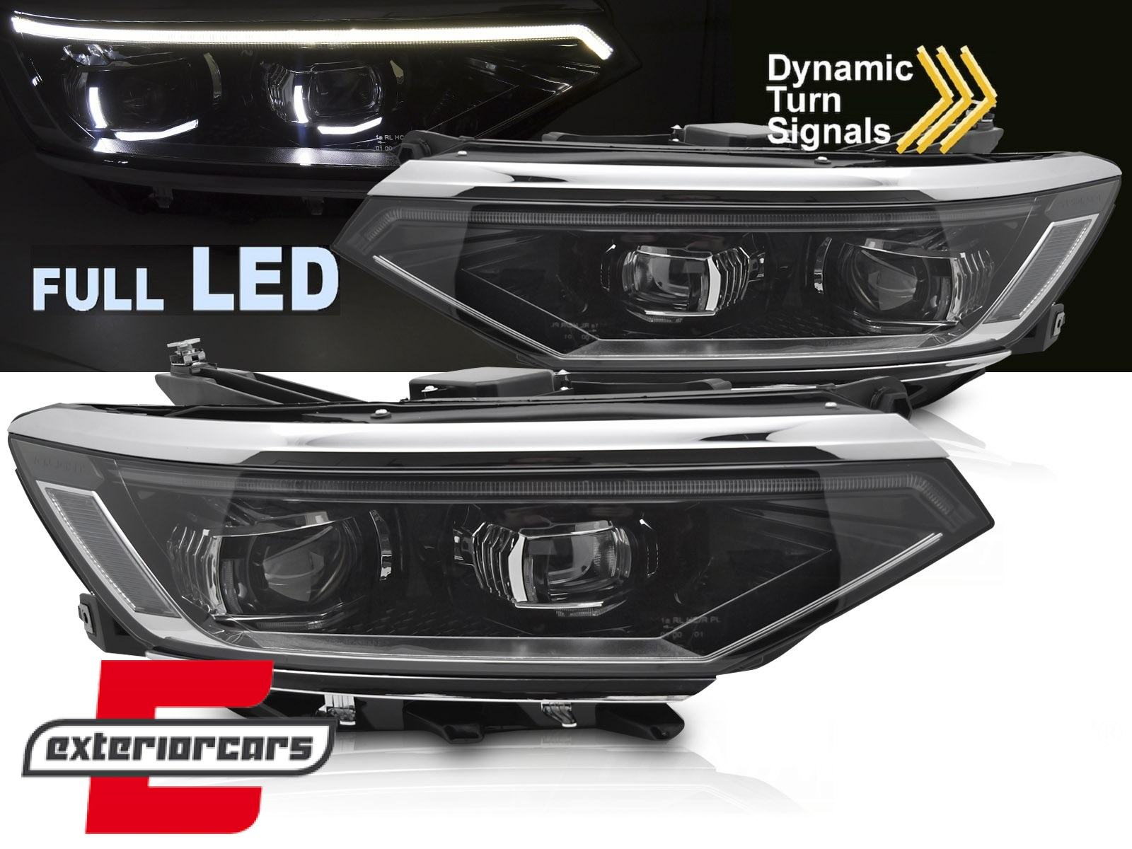 Full LED prednja svjetla SEQ žmigavci Matrix look / VW Passat B8.5 3G Facelift (2020-2023)