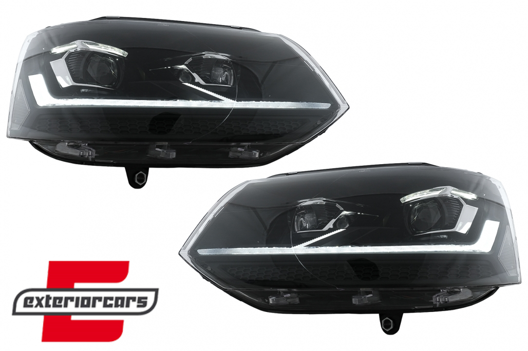 Full LED prednja svjetla (crna) / VW Transporter Caravelle Multivan T5.1 Facelift (2010-2015) - Slika 2
