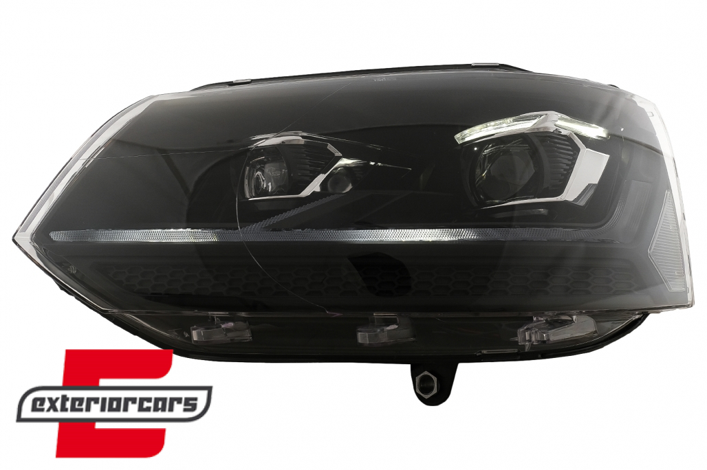 Full LED prednja svjetla (crna) / VW Transporter Caravelle Multivan T5.1 Facelift (2010-2015) - Slika 3