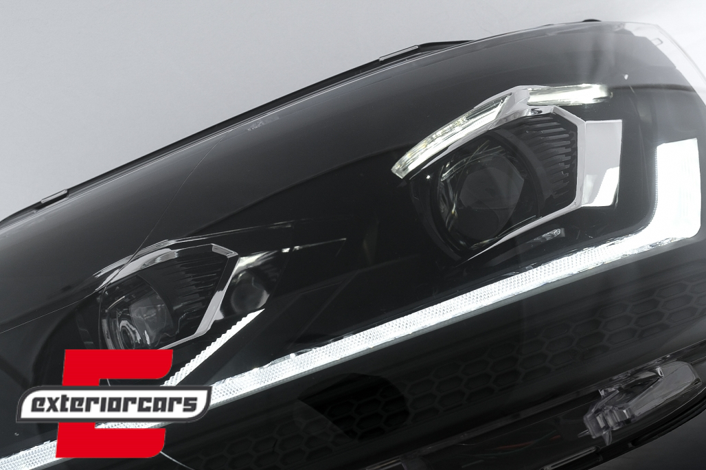 Full LED prednja svjetla (crna) / VW Transporter Caravelle Multivan T5.1 Facelift (2010-2015) - Slika 6
