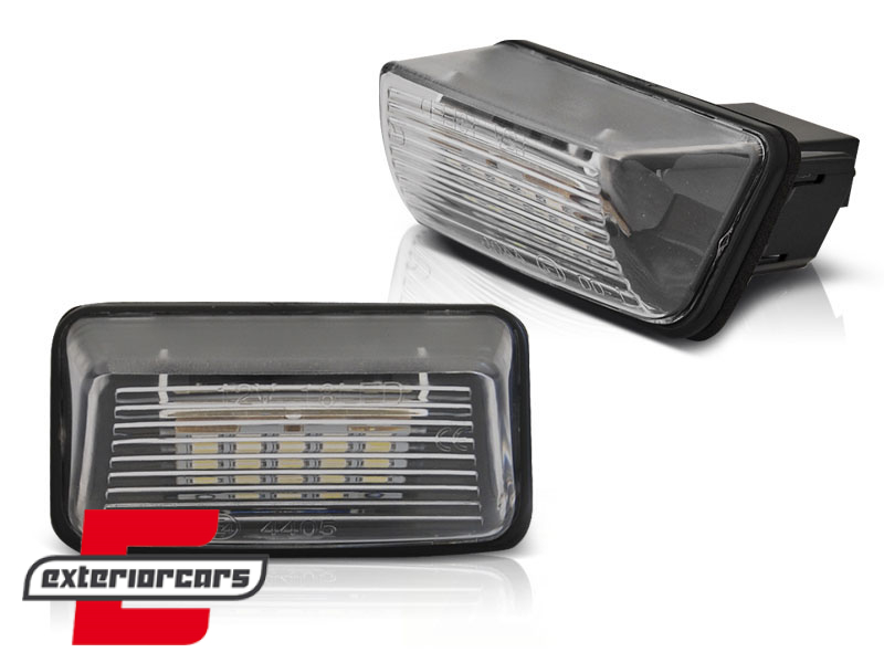LED svjetla registarske pločice / CITROEN C3 C4 C5 Berlingo Saxo Xsara PEUGEOT 206 207 306 307 308 406 407 5008 Partner - Slika 2