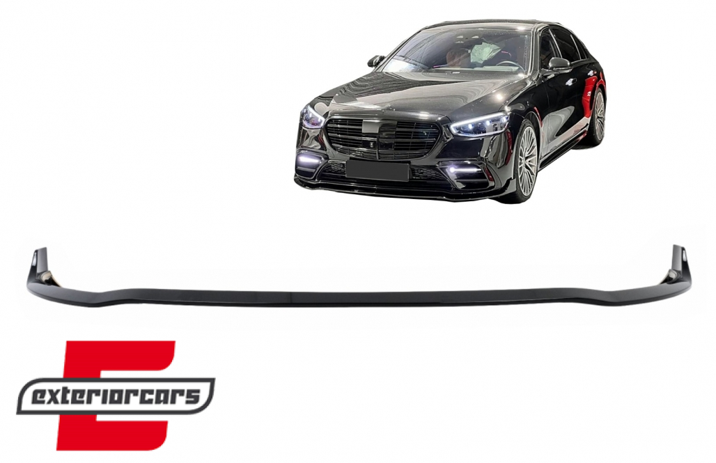 Prednji nastavak branika (piano crna) / Mercedes S-klasa W223 limuzina Sport Line (2020-)
