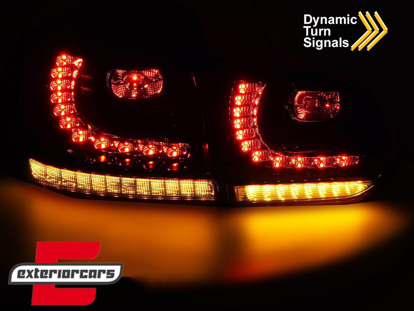 Full LED stražnja svjetla SEQ žmigavci R20 dizajn (smoke) / VW Golf 6 VI (2008-2013) - Slika 3