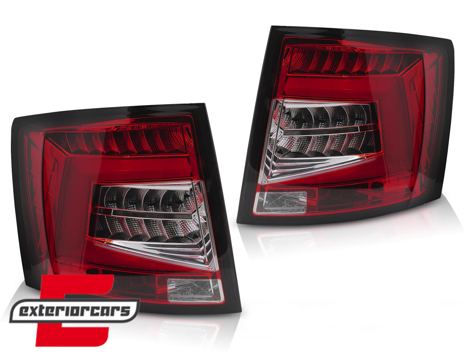 Full LED stražnja svjetla SEQ žmigavci (crveno-bijelo) / Škoda Octavia III karavan (2012-2019) - Slika 2