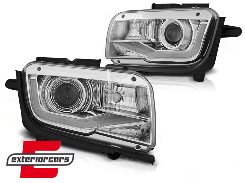 Prednja svjetla TubeLight dizajn (chrome) / CHEVROLET CAMARO (2009-2013) - Slika 2
