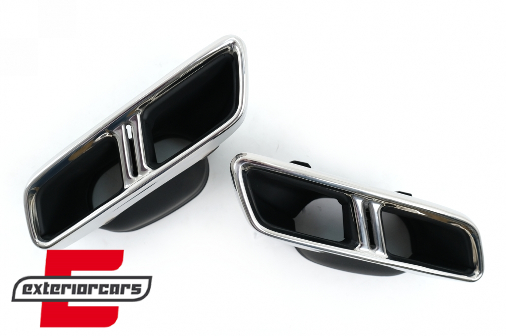 Nastavci auspuha AMG dizajn (chrome) / Mercedes C-klasa W205 S205 C205 A205 GLE C292 E-klasa W213 S-klasa W222 GLE W166 GLC W253 X253 C253 C217 - Slika 4