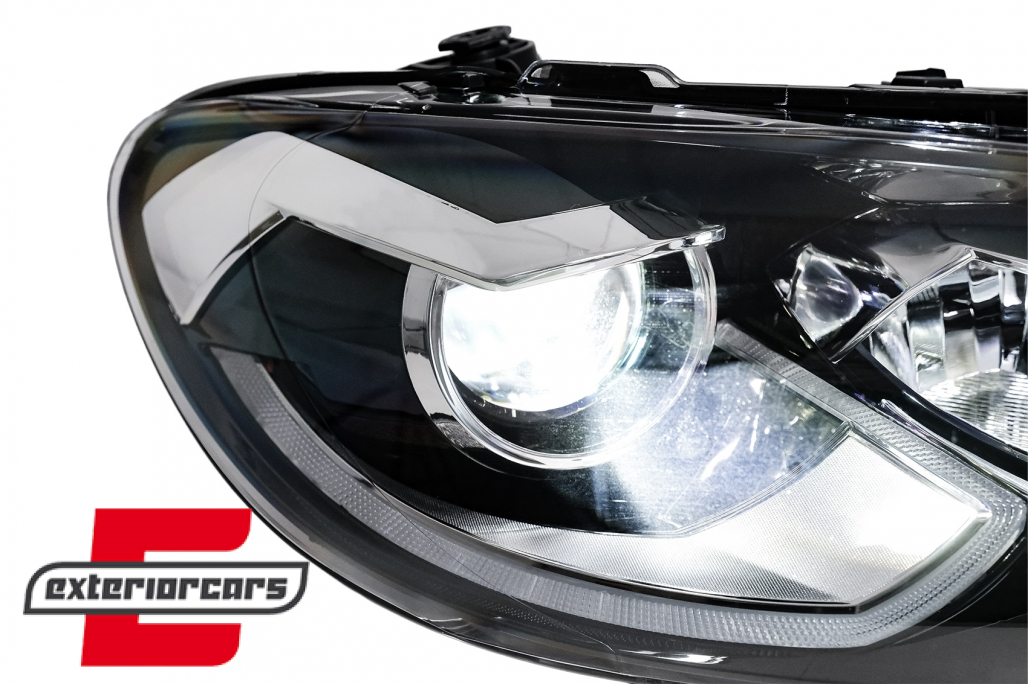 Full LED prednja svjetla SEQ žmigavci (crna) / VW Scirocco (2008-08.2014) - Slika 15