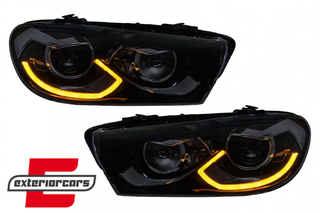 Full LED prednja svjetla SEQ žmigavci (crna) / VW Scirocco (2008-08.2014) - Slika 17