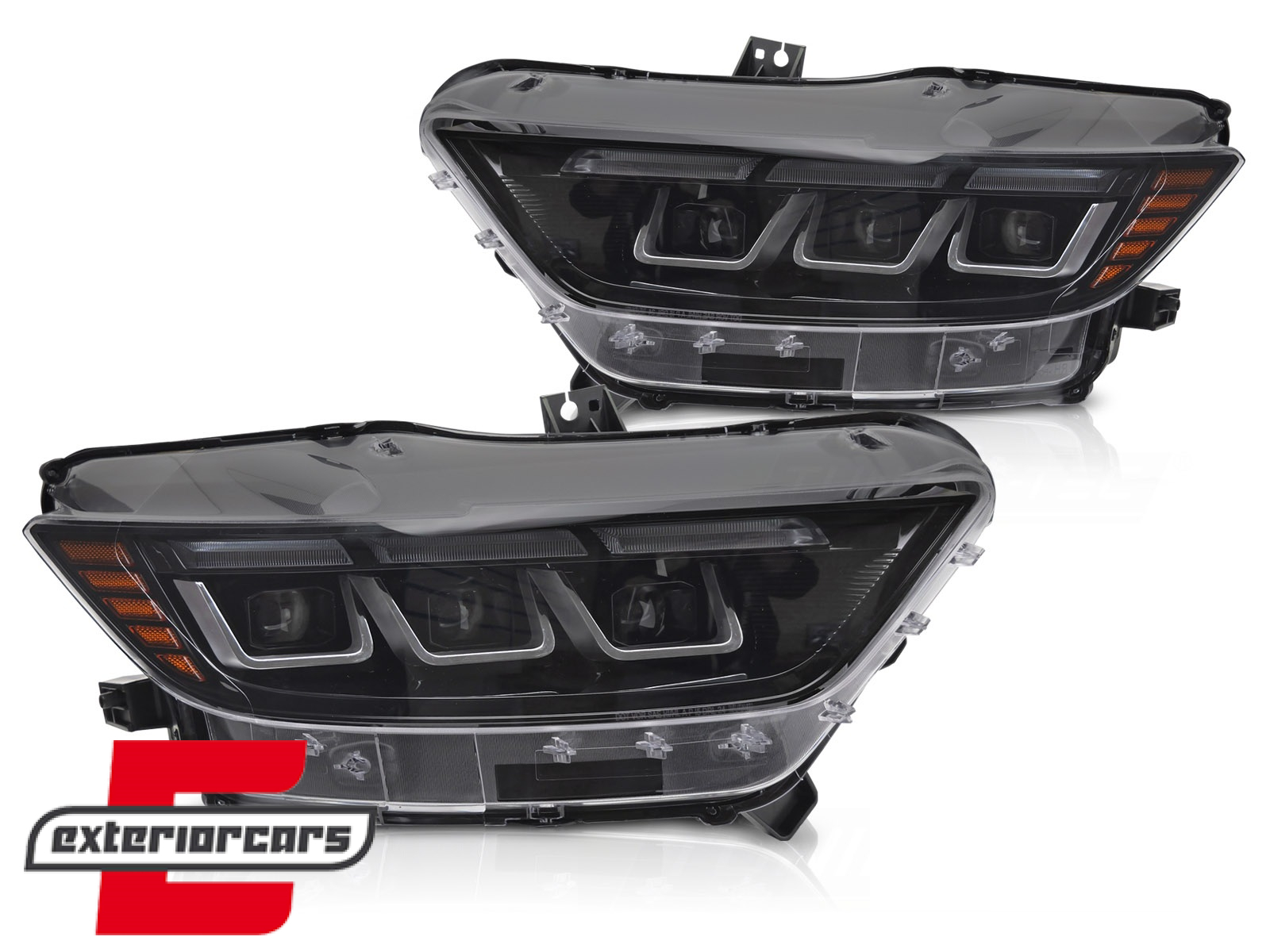 Full LED prednja svjetla SEQ žmigavci / Ford Mustang VI (2015-2017) - Slika 2