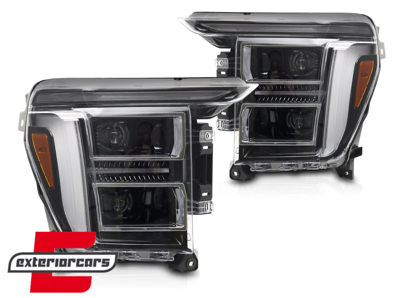 Full LED prednja svjetla LED DRL (crna) / FORD F150 Mk14 (2020-2023) - Slika 2