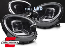 Full LED prednja svjetla LED DRL TubeLight dizajn (crna) / Mini Countryman R60 Paceman R61 (2010-2016)