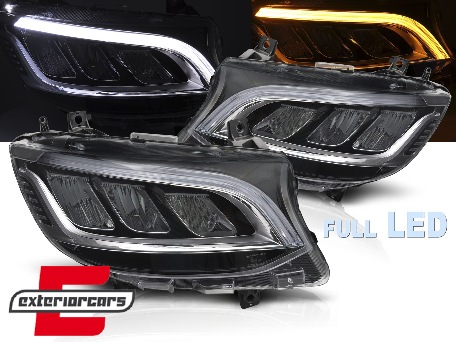 Full LED prednja svjetla (chrome) / Mercedes Sprinter W907 W910 (2019-2027)