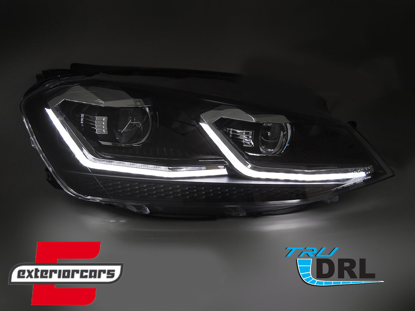 Prednja svjetla LED DRL SEQ žmigavci Facelift G7.5 R line look / VW Golf 7 VII (2012-2017) - Slika 3