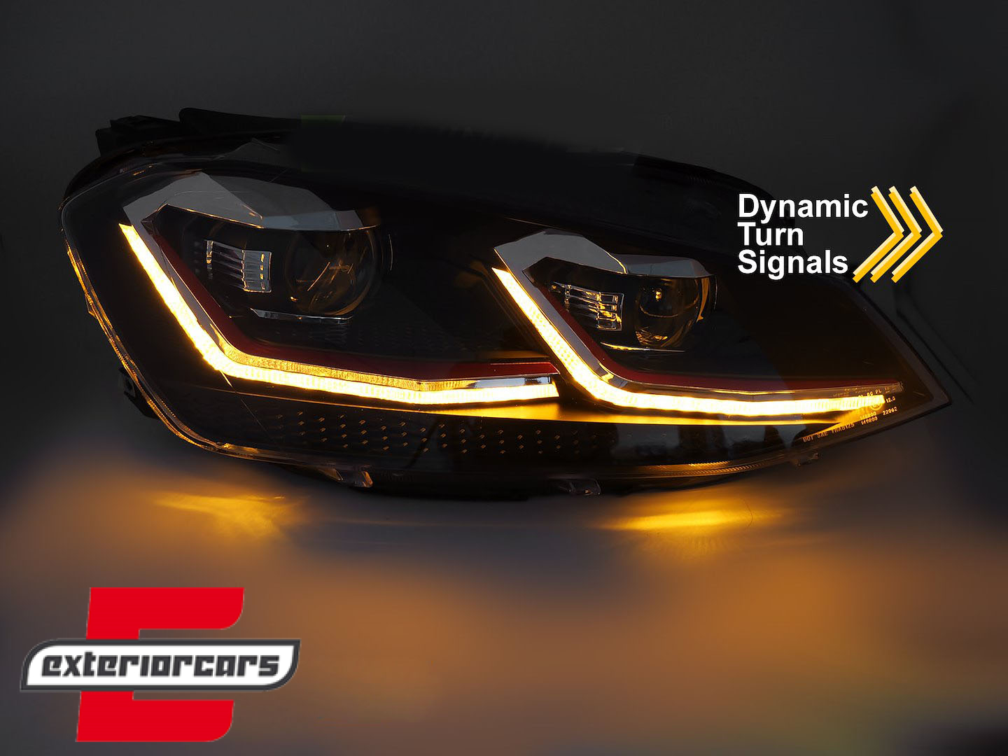 Prednja svjetla LED DRL SEQ žmigavci Facelift G7.5 GTI look / VW Golf 7 VII (2012-2017) - Slika 4