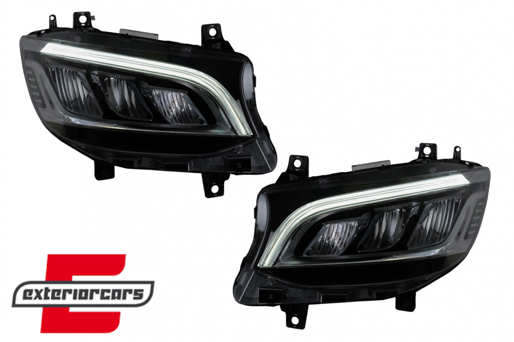 Full LED prednja svjetla (chrome) / Mercedes Sprinter W907 W910 (2019-2027) - Slika 17