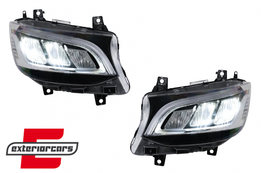 Full LED prednja svjetla (chrome) / Mercedes Sprinter W907 W910 (2019-2027) - Slika 11