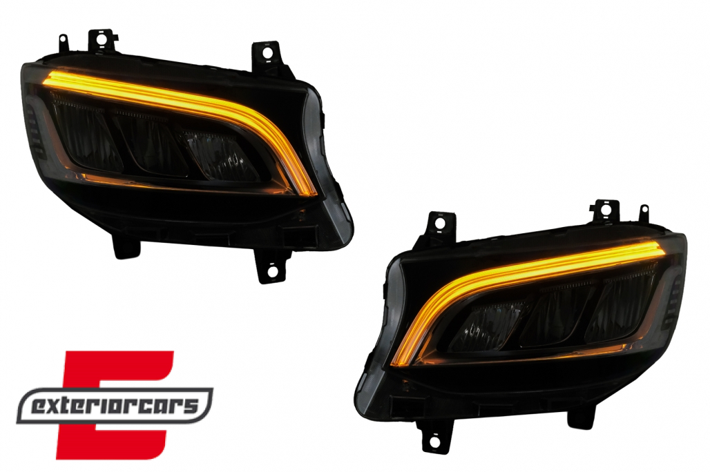 Full LED prednja svjetla (chrome) / Mercedes Sprinter W907 W910 (2019-2027) - Slika 14