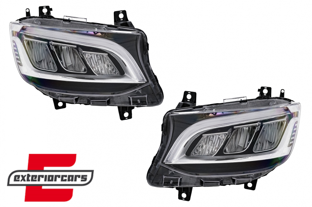 Full LED prednja svjetla (chrome) / Mercedes Sprinter W907 W910 (2019-2027) - Slika 2