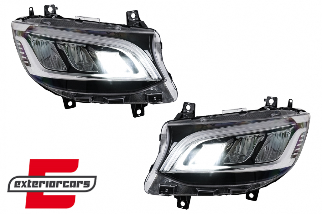 Full LED prednja svjetla (chrome) / Mercedes Sprinter W907 W910 (2019-2027) - Slika 9