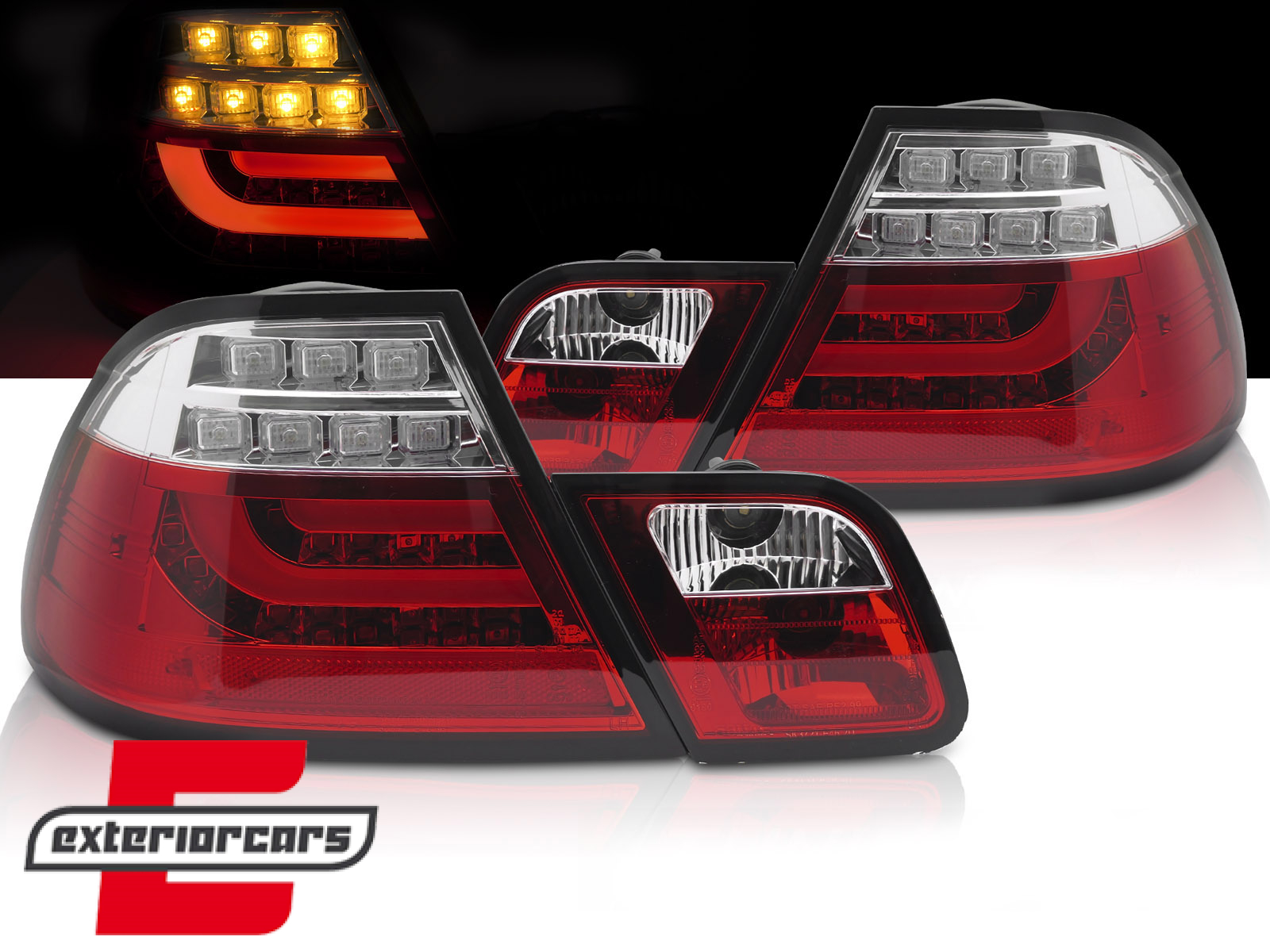 LED stražnja svjetla (crvena/kristal) / BMW serije 3 E46 Coupe (04.2003-2006)