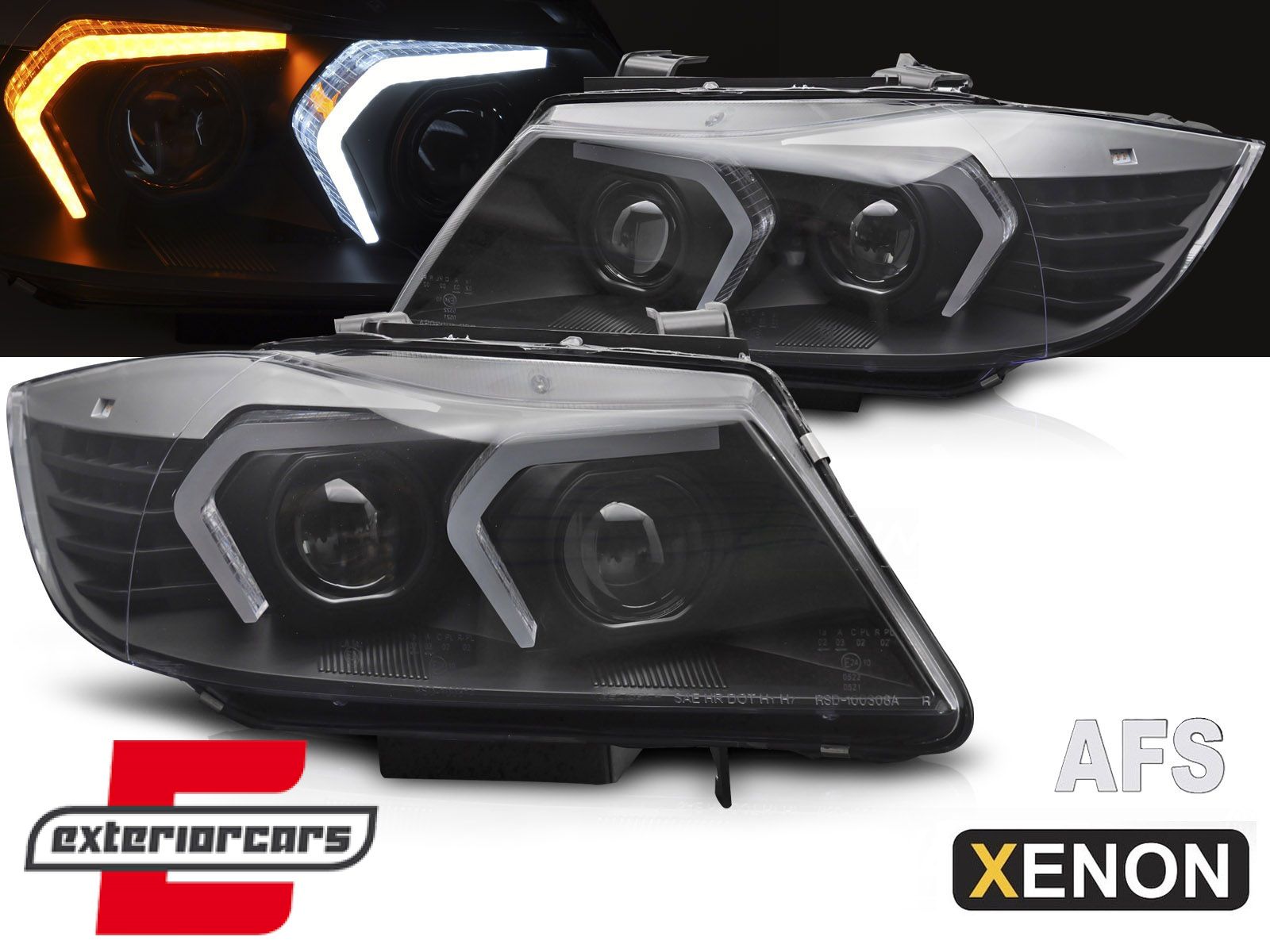 Prednja svjetla G20 LCI look Xenon (crna) / BMW serije 3 E90 E91 LCI (2008-2011)