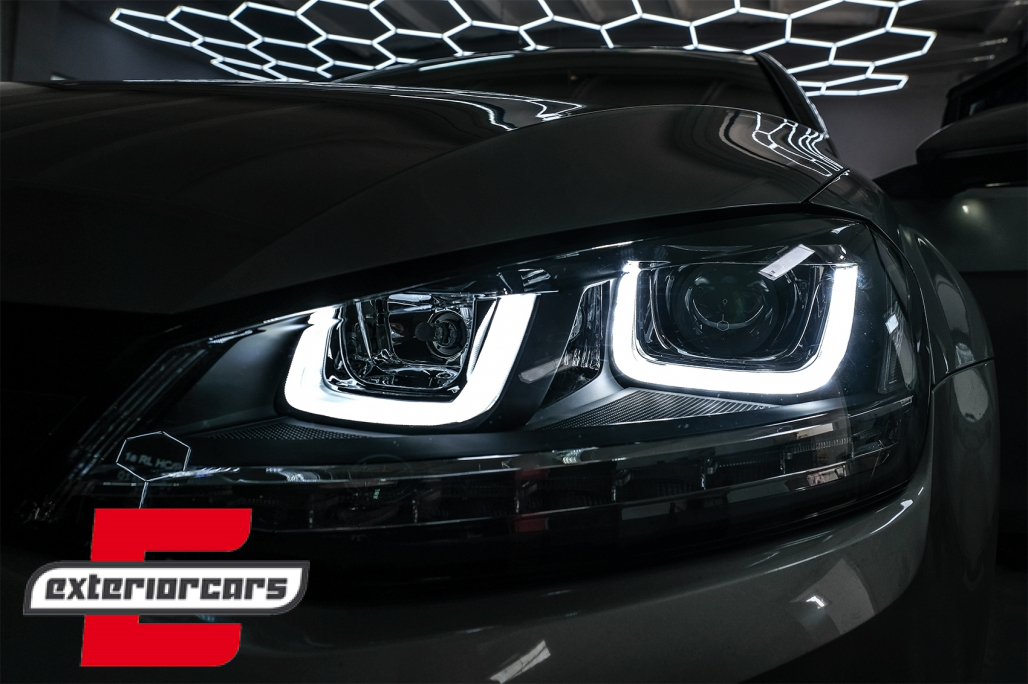 Prednja svjetla 3D LED DRL SEQ žmigavci R-line dizajn / VW Golf 7 VII (2012-2017) - Slika 22