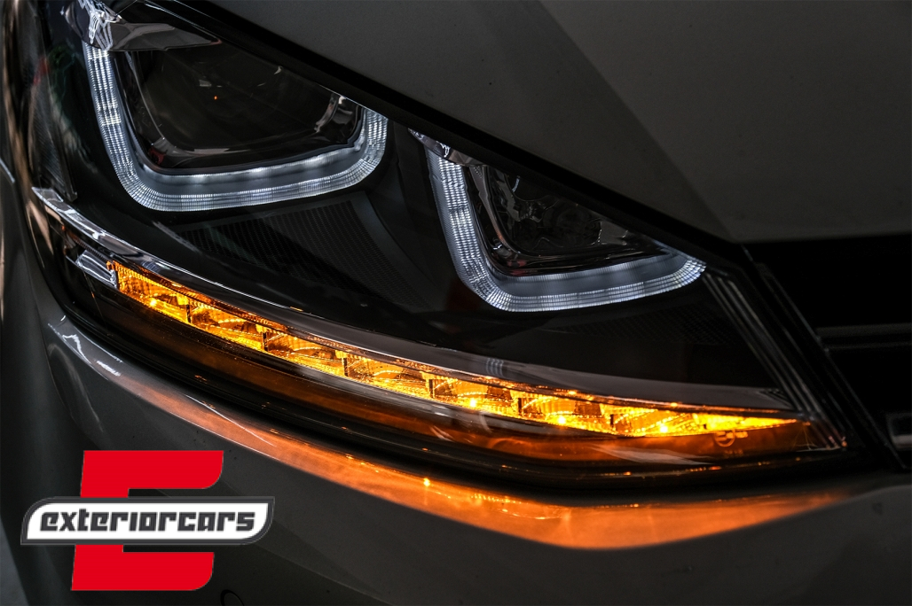 Prednja svjetla 3D LED DRL SEQ žmigavci R-line dizajn / VW Golf 7 VII (2012-2017) - Slika 34