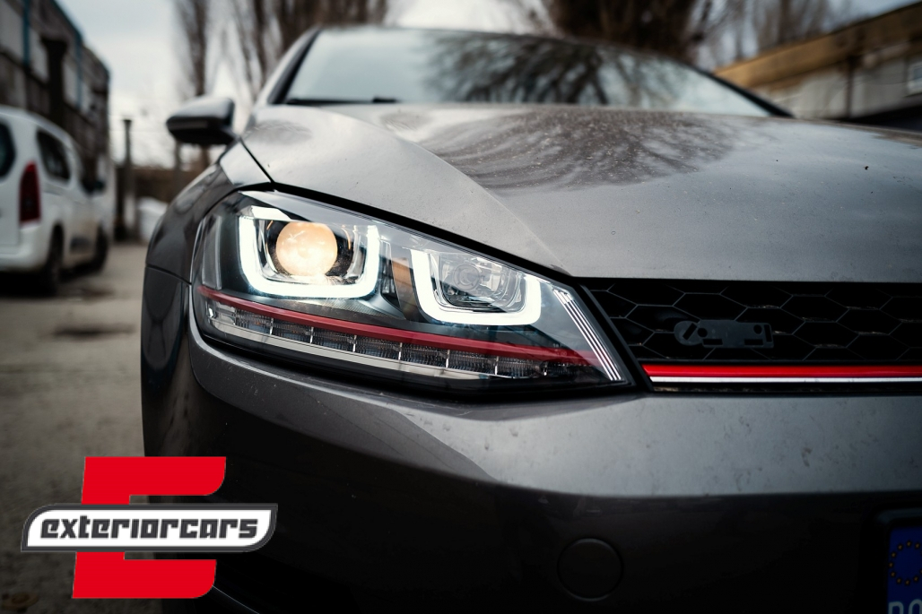 Prednja svjetla 3D LED DRL SEQ žmigavci GTI dizajn / VW Golf 7 VII (2012-2017) - Slika 14